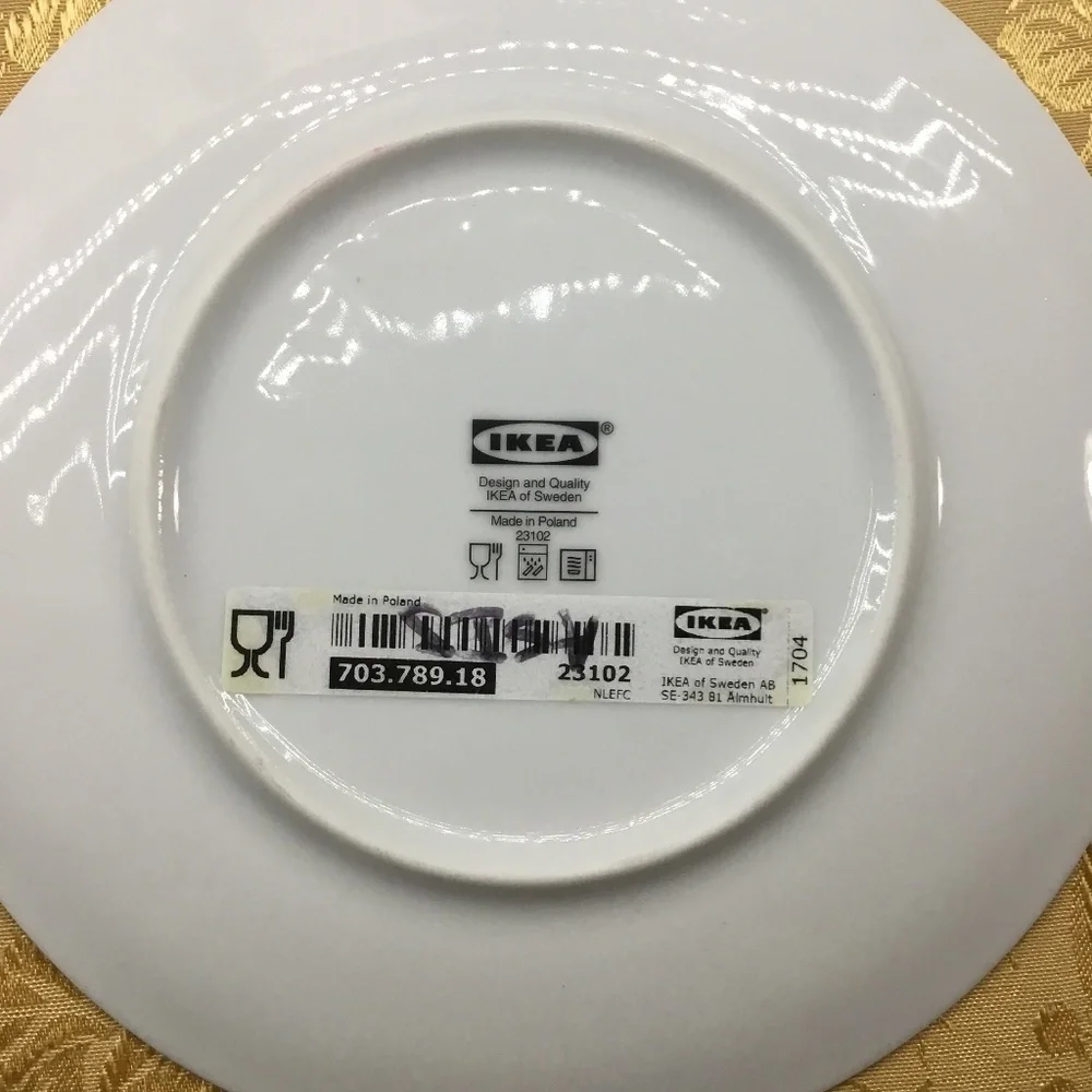 Set of 2 Ikea Side Plates Stunsig Girl Frédérique Vernillet Limited Edition 2017